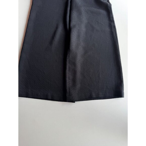 Aritzia WILFRED Lalemant Black Basketweave Wide Leg Culottes Crop Pants, Size 6A - Picture 3 of 11